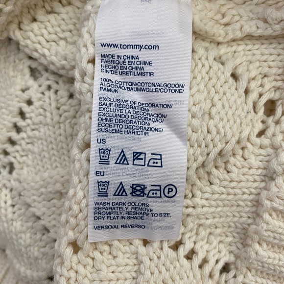 Women’s, Tommy Hilfiger, Open Knit, Crew Neck, Sweater - Picture 8 of 9